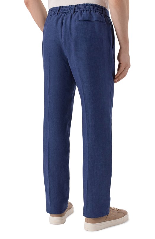 Льняные брюки Berwich SPIAGGIA 20/LM104 Синий  SPIAGGIA 20/LM104 Фото 4