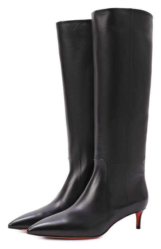 Кожаные сапоги Santoni WSLG71756HI2NHPE Чёрный WSLG71756HI2NHPE