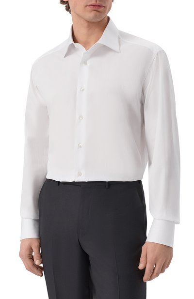 Хлопковая сорочка STEFANO RICCI, арт. MC003678/BN3103, фото 3