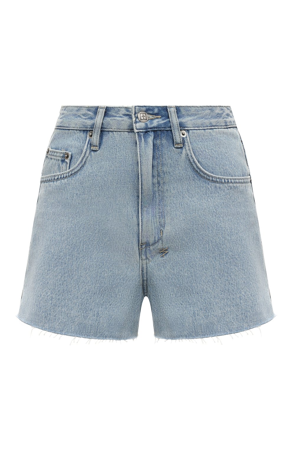 Джинсовые шорты KSUBI светло-голубого цвета по цене 21700 руб., арт. WC023WA001, фото 1 Джинсовые шорты KSUBI, арт. WC023WA001, фото 1