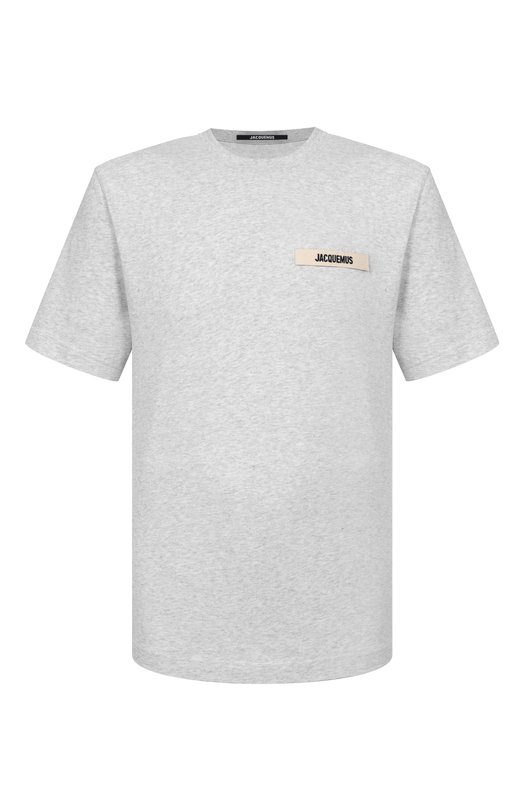 Хлопковая футболка Jacquemus 25HTSM00133/AJ00226 Серый 25HTSM00133/AJ00226