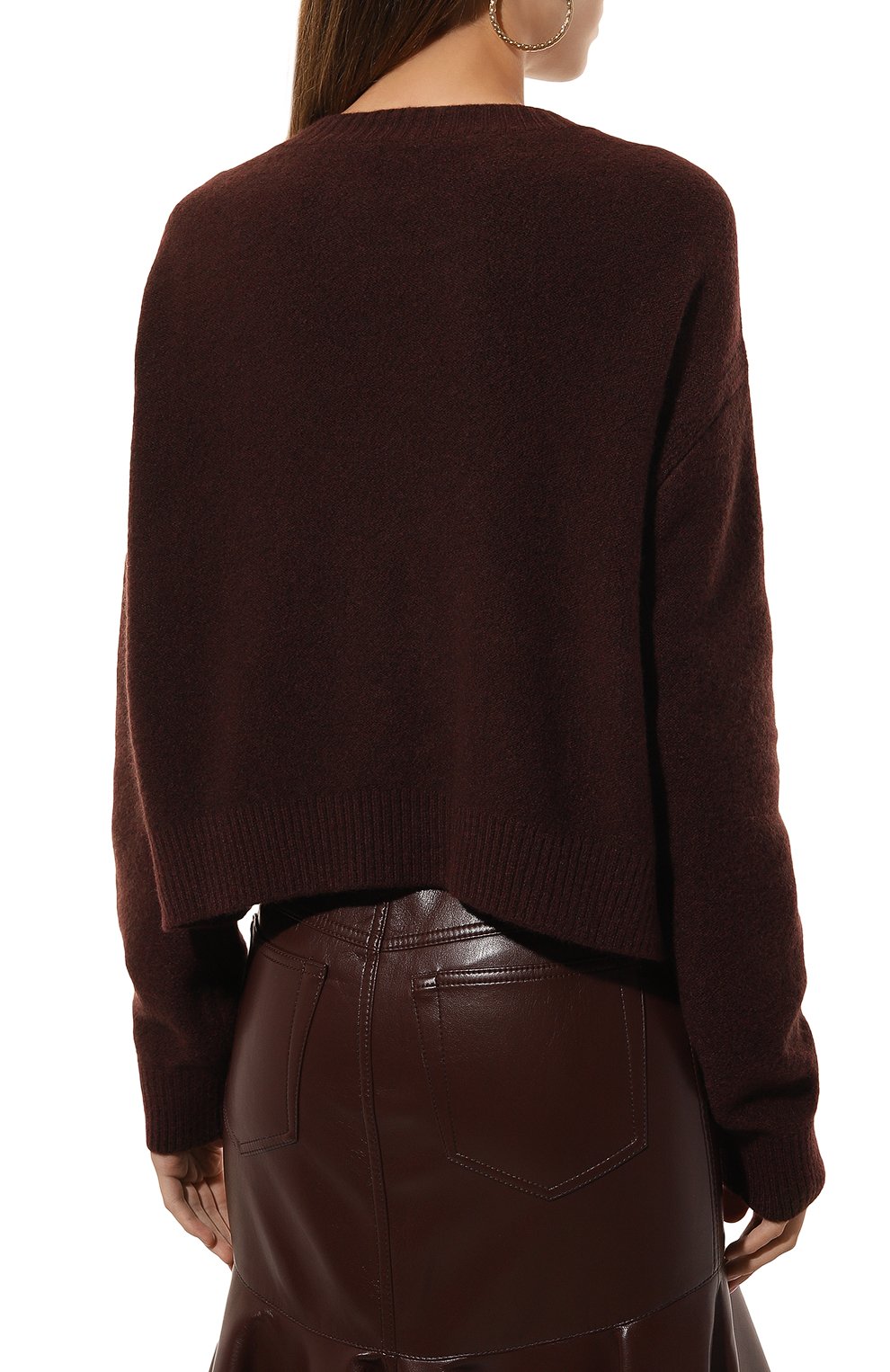 Свитер PHILOSOPHY DI LORENZO SERAFINI темно-коричневого цвета по цене 43900 руб., арт. A0928/5702, фото 4 Свитер PHILOSOPHY DI LORENZO SERAFINI, арт. A0928/5702, фото 4