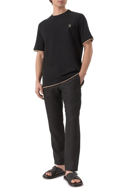 Хлопковая футболка BRUNELLO CUCINELLI, арт. M0B137427G, фото 2