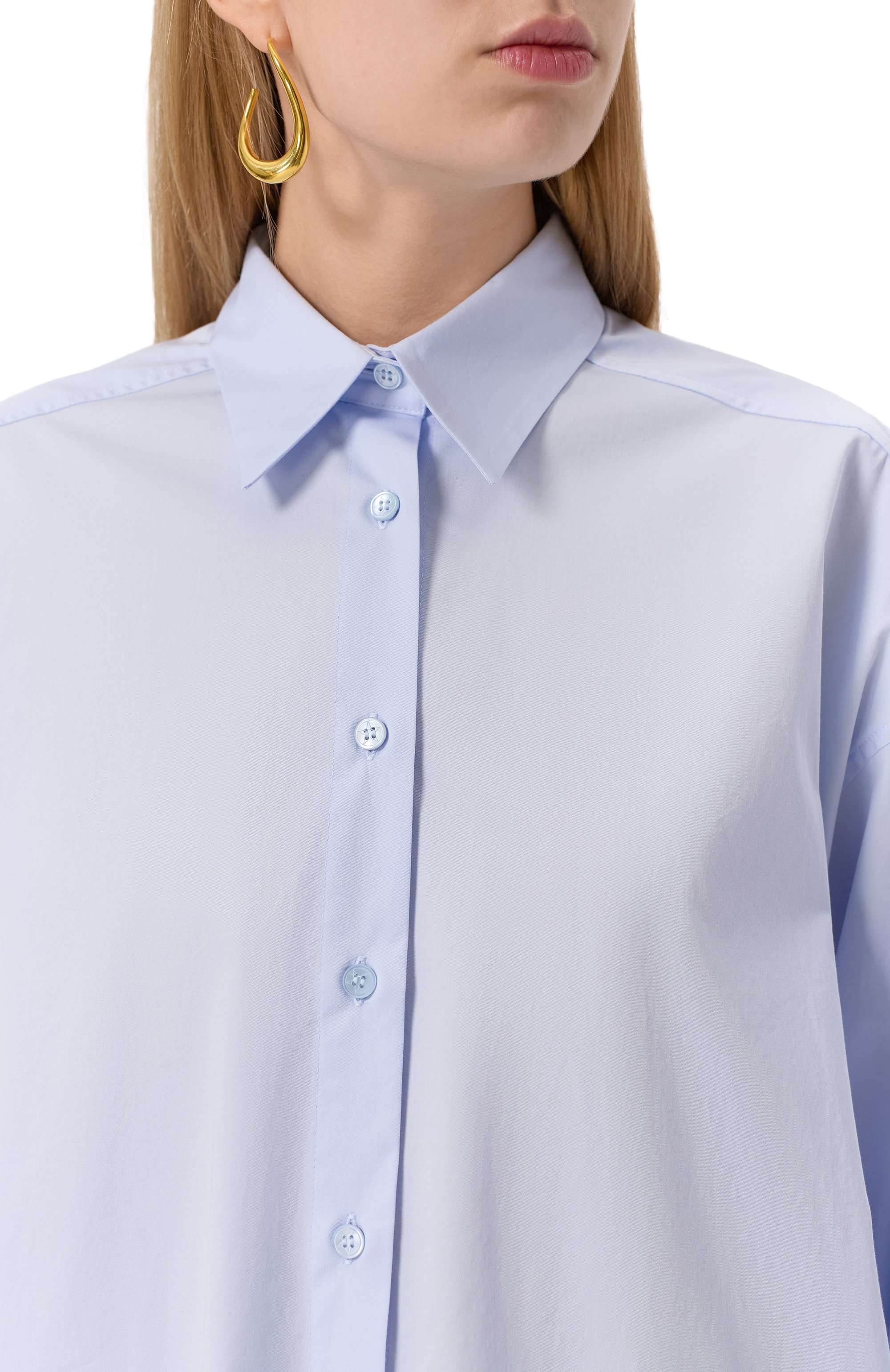 Хлопковая рубашка LORENA ANTONIAZZI, арт. E2541CA79A/4818, фото 5