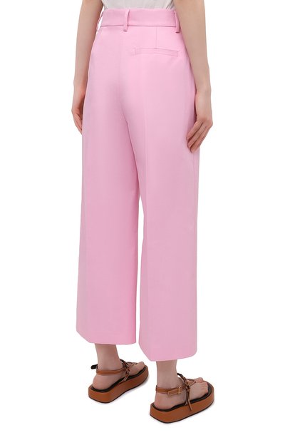 Хлопковые брюки MSGM светло-розового цвета по цене 29050 руб., арт. 3041MDP06 217105, фото 4 Хлопковые брюки MSGM, арт. 3041MDP06 217105, фото 4
