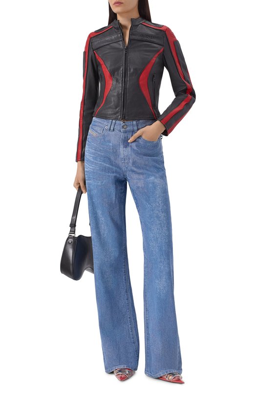 Кожаная куртка Diesel A21182/0DMBS Чёрный  A21182/0DMBS Фото 2