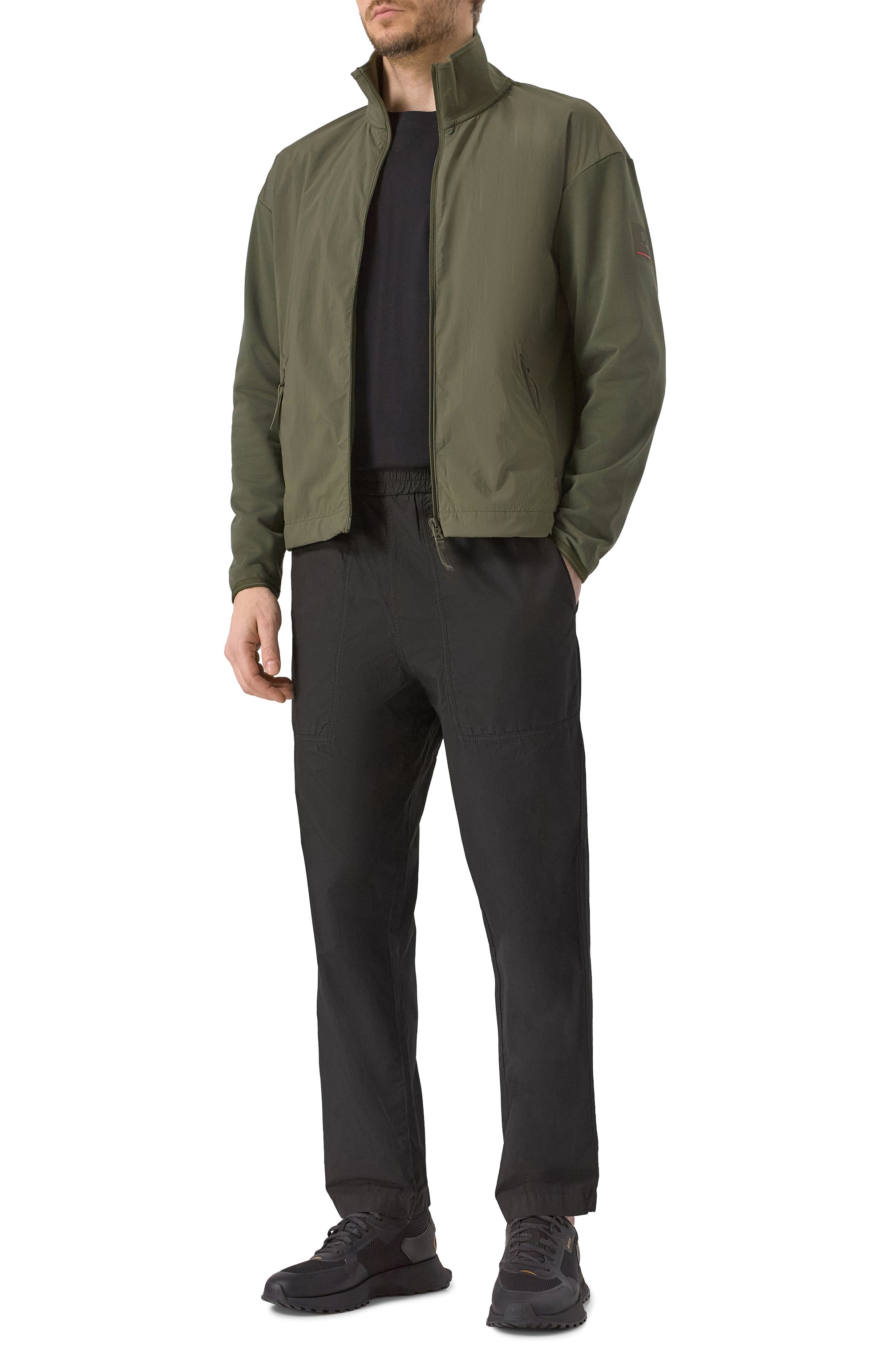 Хлопковые брюки ICEBERG черного цвета по цене 28950 руб., арт. B080/0032, фото 2 Хлопковые брюки ICEBERG, арт. B080/0032, фото 2