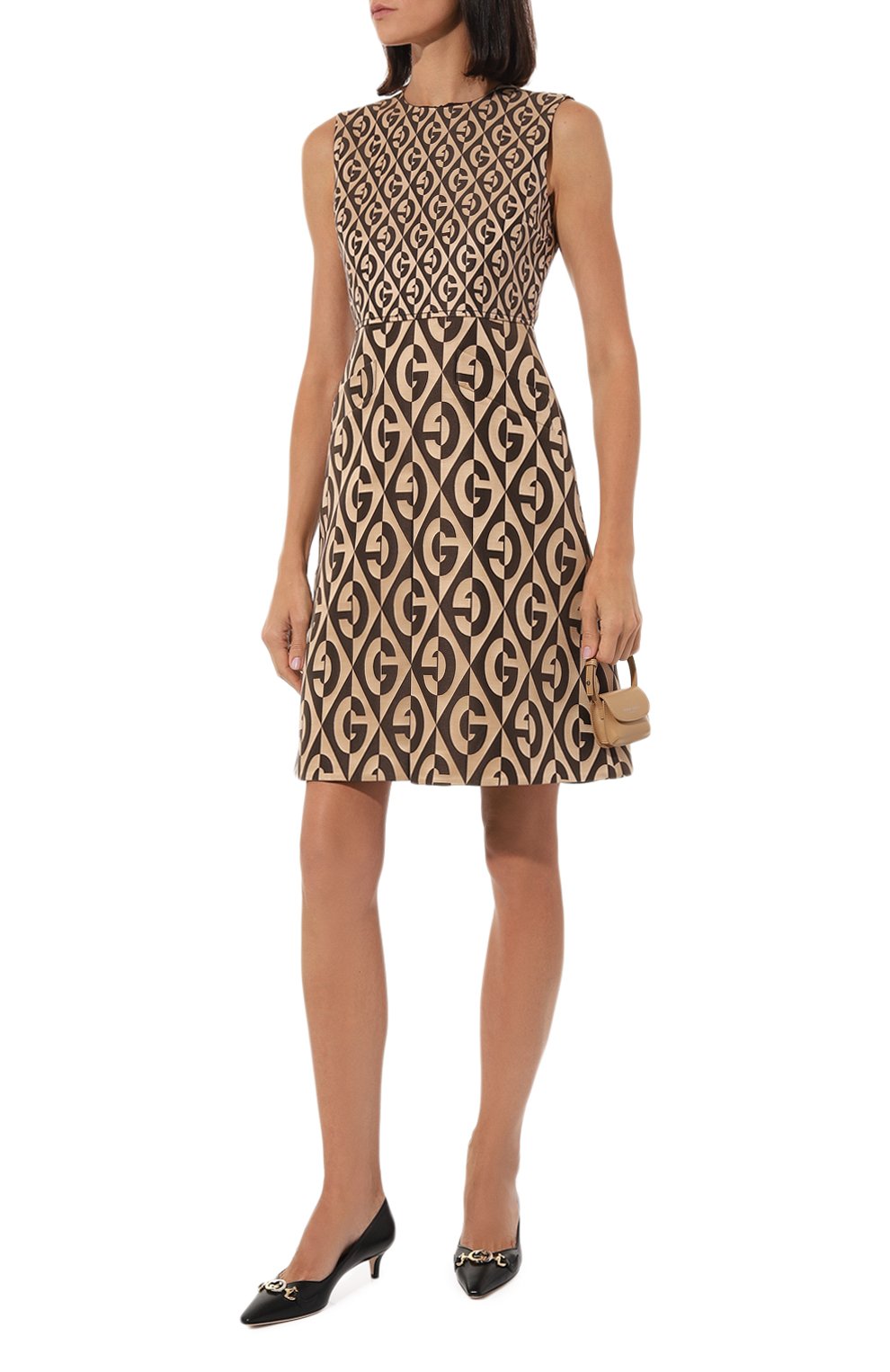 Платье из шерсти и шелка GUCCI, арт. 582653 ZACQY, фото 2