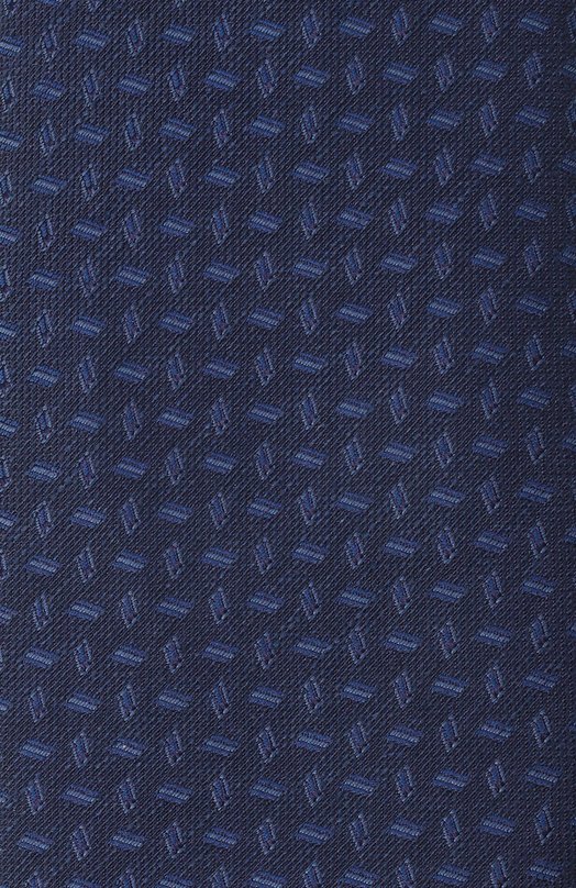 Галстук из шелка и льна Zilli CRAV02M0617VMDG00 Синий  CRAV02M0617VMDG00 Фото 4