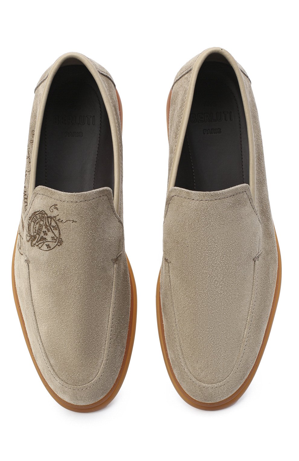 Замшевые лоферы BERLUTI бежевого цвета по цене 107500 руб., арт. S5014-004, фото 5 Замшевые лоферы BERLUTI, арт. S5014-004, фото 5