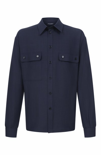 Мужская шерстяная рубашка DOLCE & GABBANA, арт. G50G7T/FQ2NJ