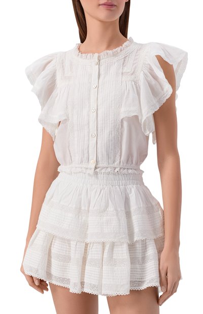 Хлопковый топ LOVE SHACK FANCY, арт. LT215-289, фото 3