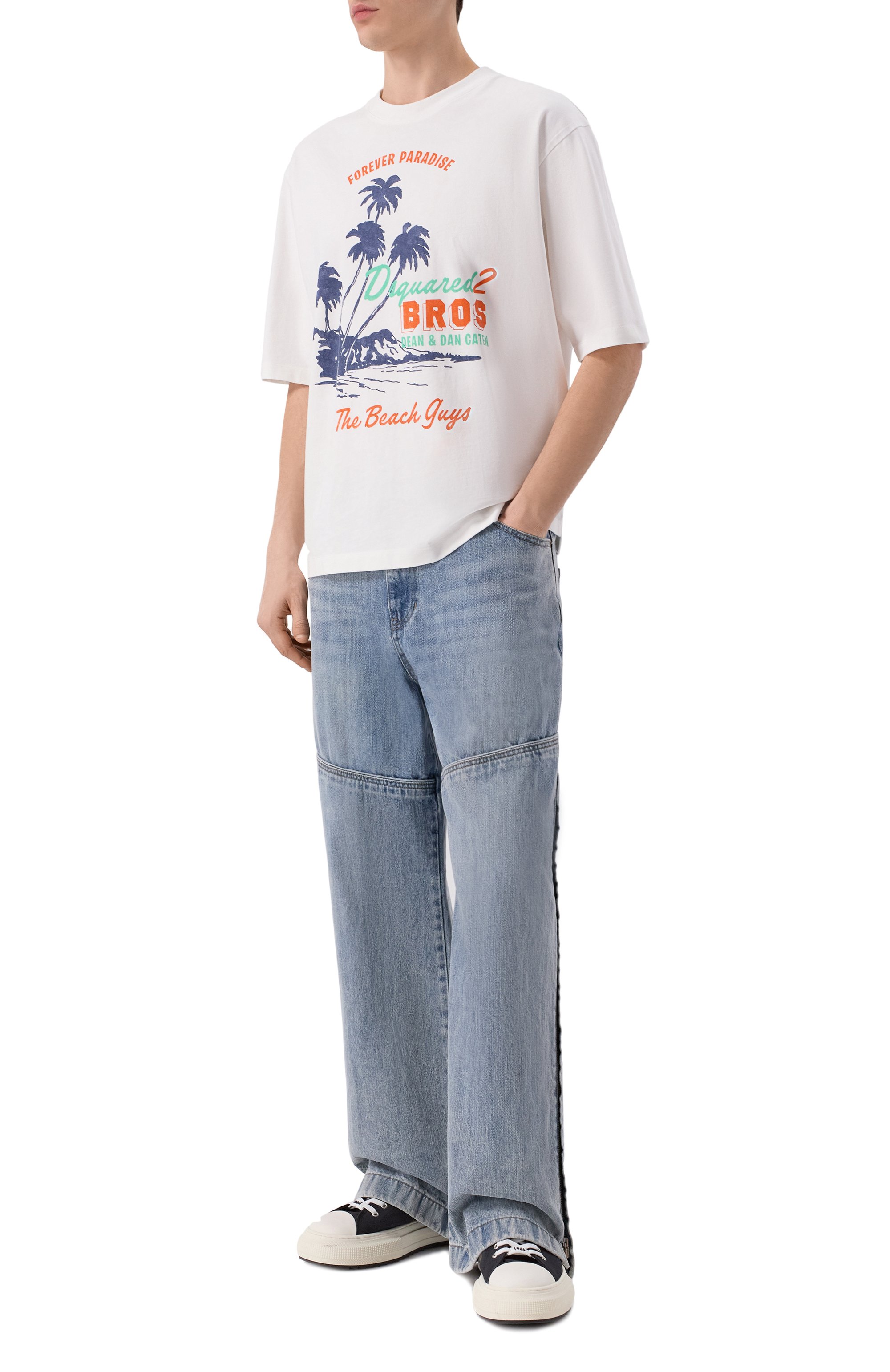 Хлопковая футболка DSQUARED2, арт. S74GD1547/D20106, фото 2