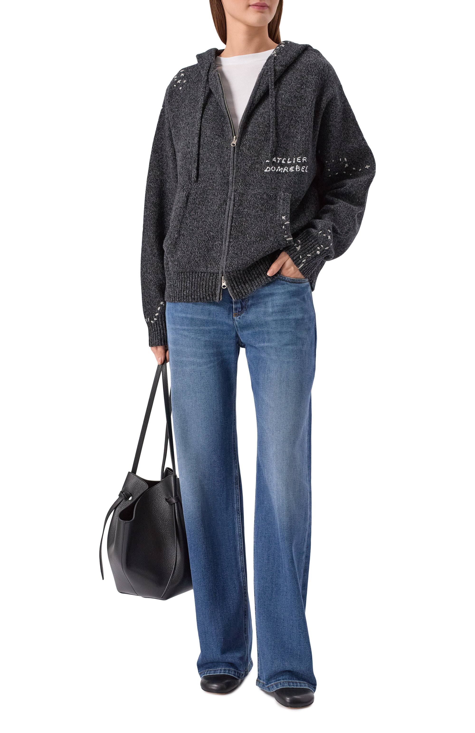 Кардиган DOMREBEL, арт. RENEGADE/KNIT ZIP H00DIE, фото 2