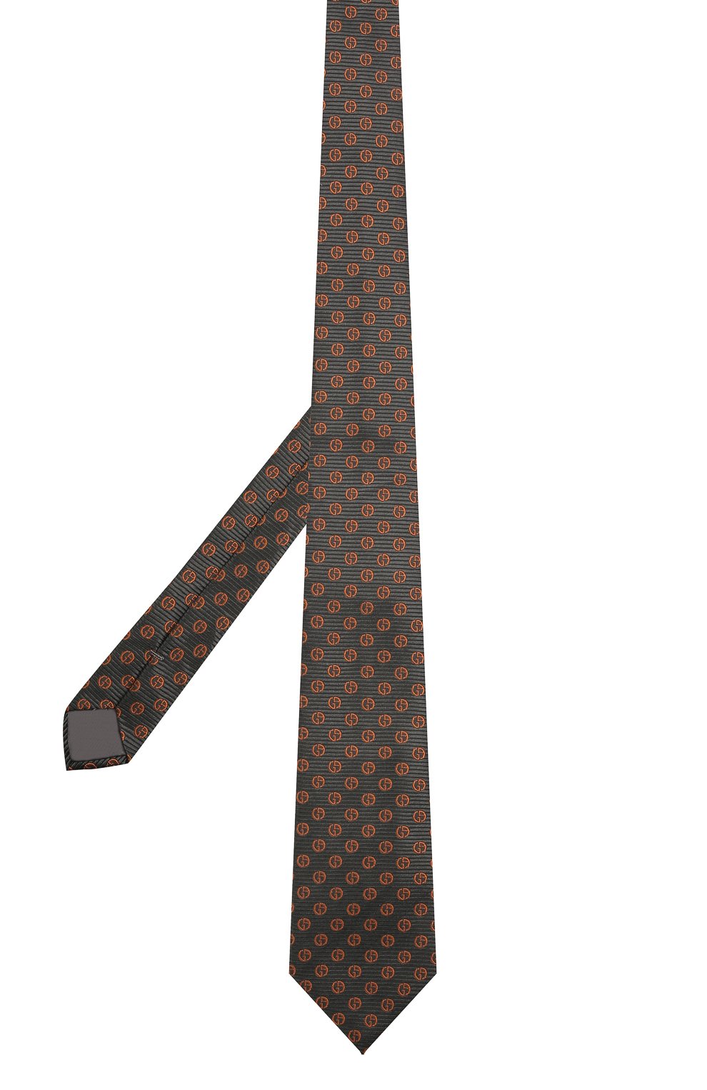 Шелковый галстук GIORGIO ARMANI темно-серого цвета по цене 16600 руб., арт. 360054/1A909, фото 2 Шелковый галстук GIORGIO ARMANI, арт. 360054/1A909, фото 2