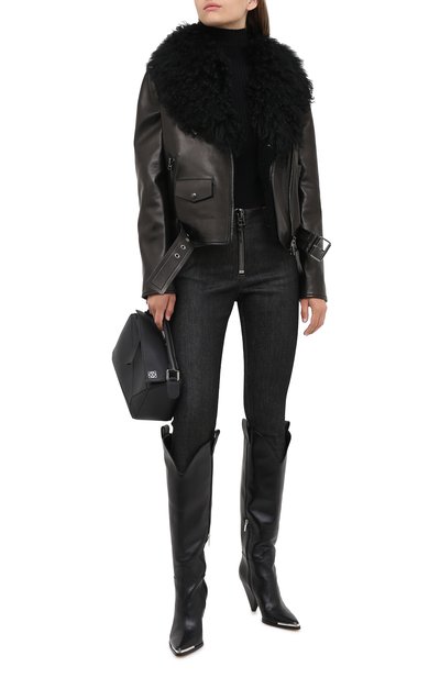 Кожаная куртка TOM FORD, арт. CSF623-FUX127, фото 3