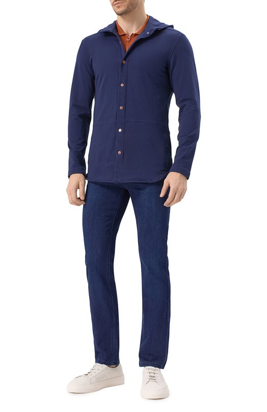 Хлопковая рубашка Kiton UMCPETEH0805210 Синий  UMCPETEH0805210 Фото 2
