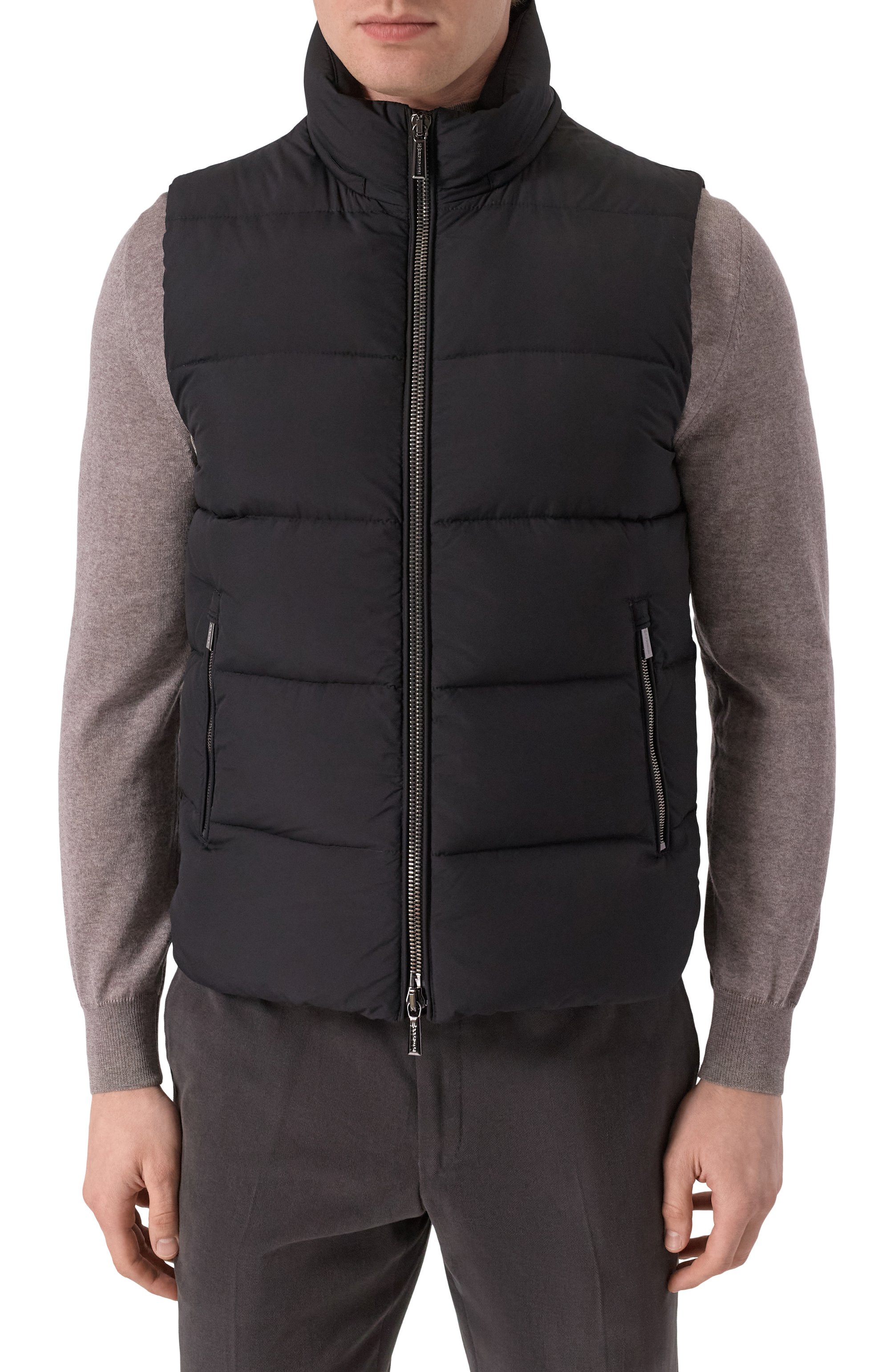 Пуховый жилет fire-skt MOORER черного цвета по цене 148500 руб., арт. FIRE, фото 7 Пуховый жилет fire-skt MOORER, арт. FIRE, фото 7