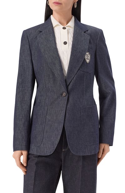 Хлопковый жакет BRUNELLO CUCINELLI, арт. MA7827335, фото 3