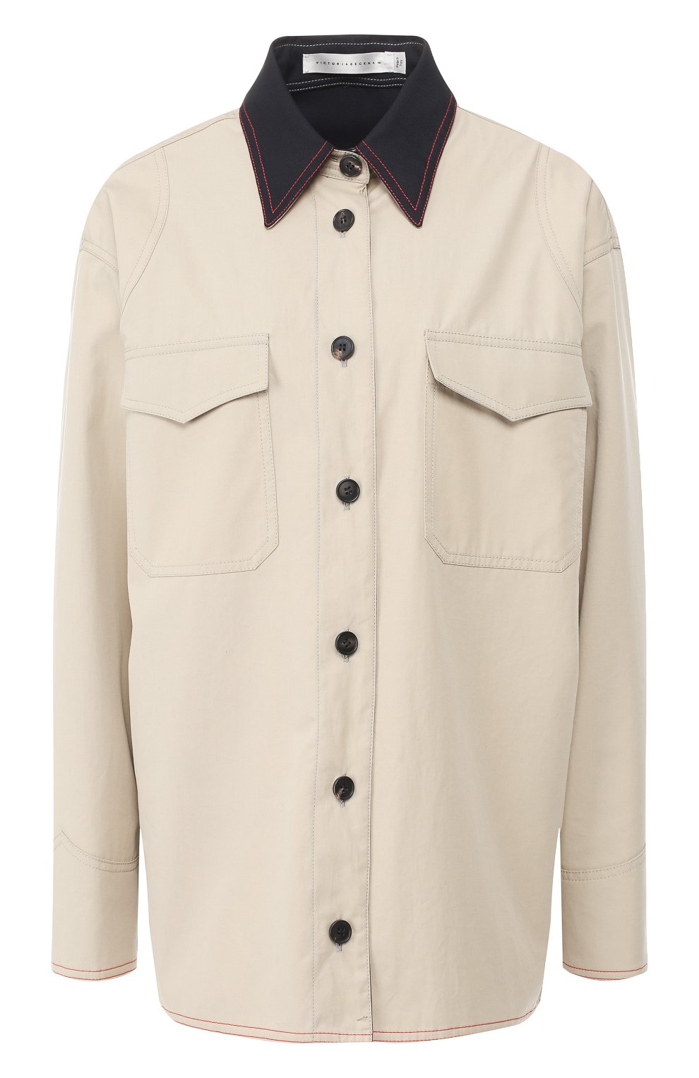 Двусторонняя куртка из хлопка VICTORIA BECKHAM, арт. JK 0VR 5736 PSS19 TECHNICAL P0PLIN, фото 1