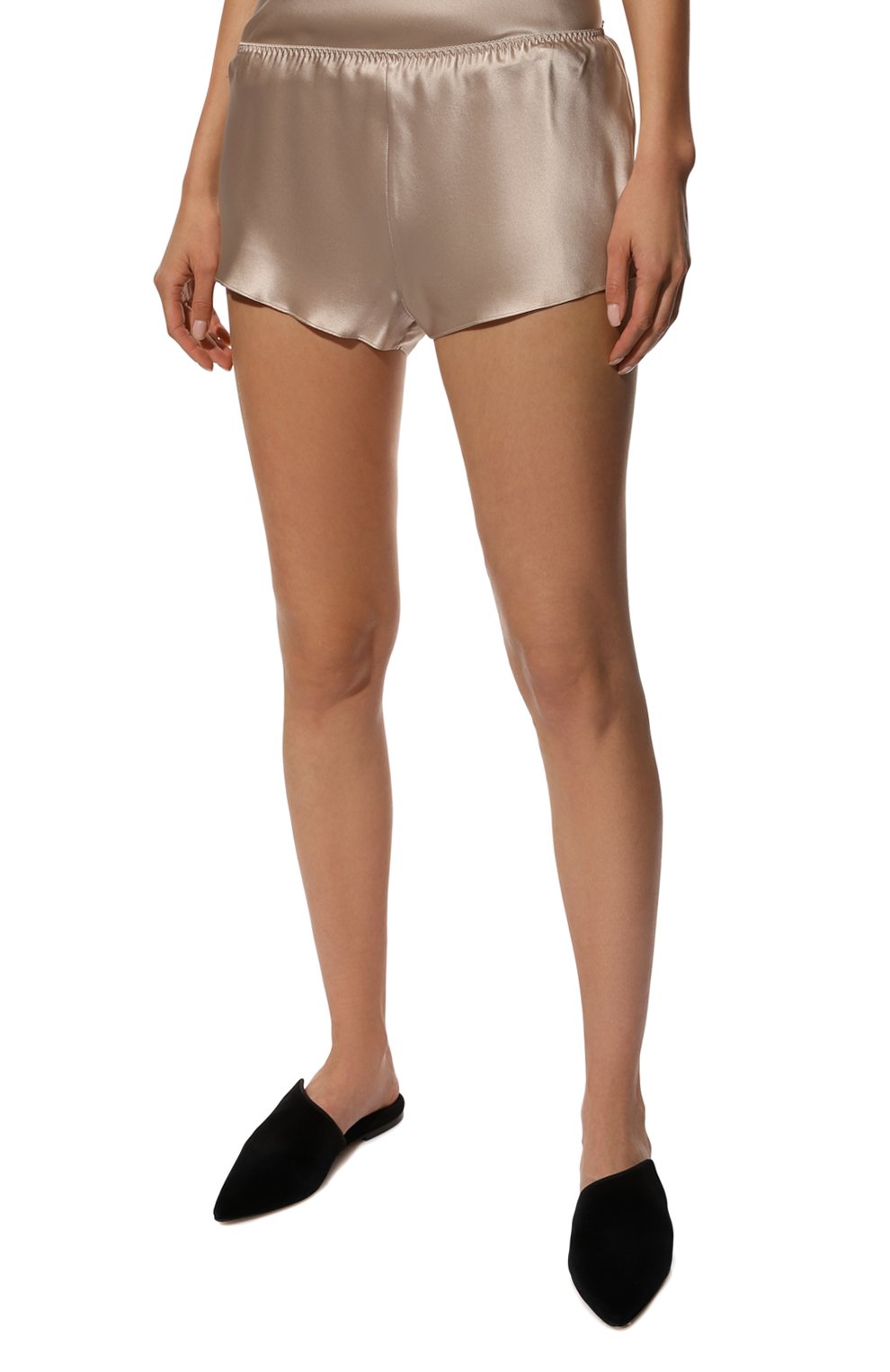 Шелковые шорты LUNA DI SETA кремового цвета по цене 14200 руб., арт. VLST08006, фото 3 Шелковые шорты LUNA DI SETA, арт. VLST08006, фото 3