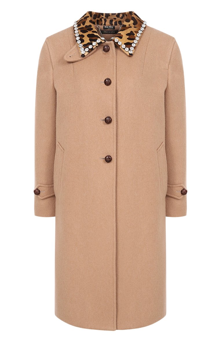 Шерстяное пальто MIU MIU, арт. MS1592-1TI1-F0040, фото 1