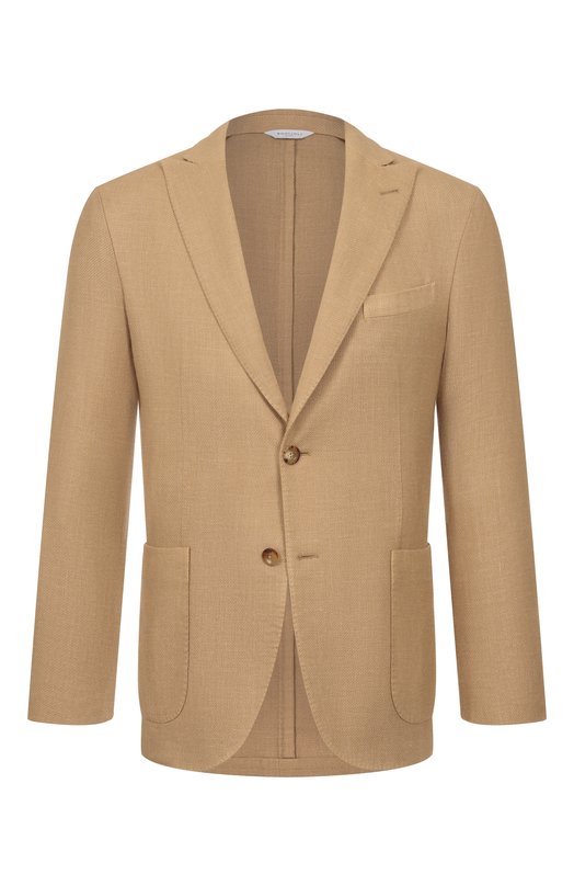 Пиджак из шерсти и шелка Boglioli N6302J/SB6420 Бежевый N6302J/SB6420