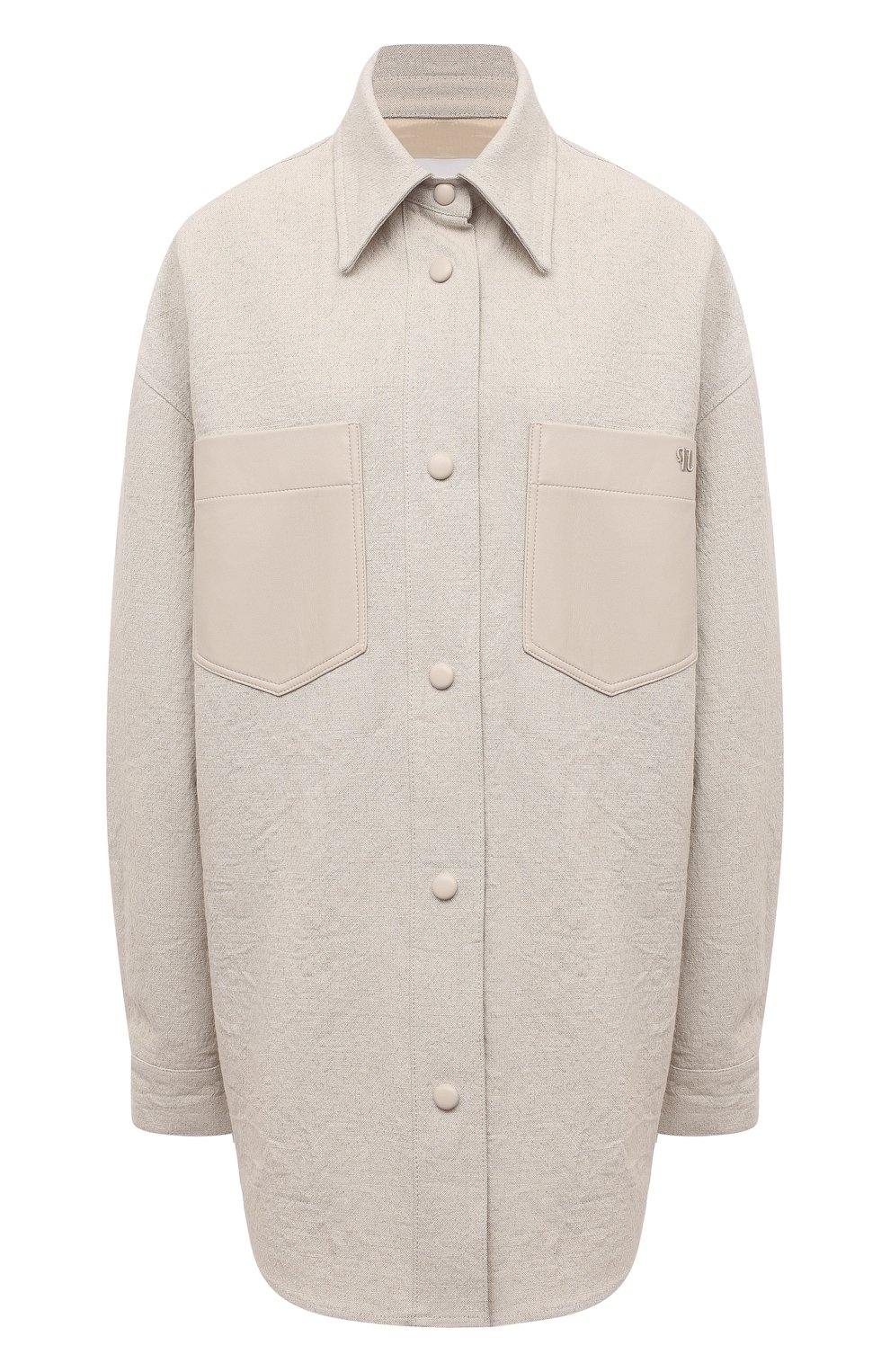 Рубашка изо льна и хлопка NANUSHKA, арт. REIGN_ST0NE_LINEN CANVAS, фото 1