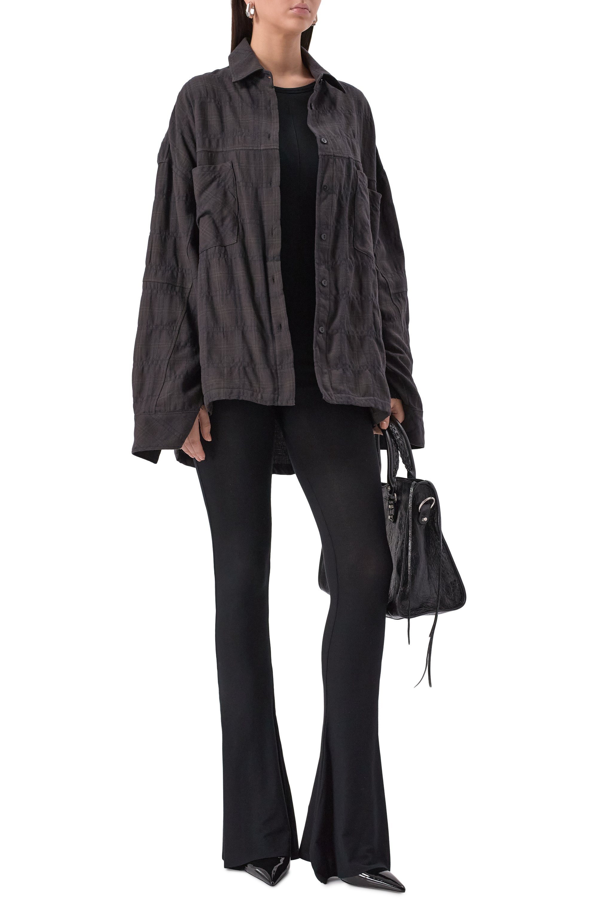 Рубашка из шерсти и хлопка ANDREA YA'AQOV, арт. 25WT0K27/C0TT0N W00L, фото 2