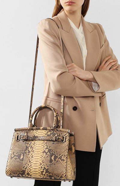 Сумка rl50 из кожи питона RALPH LAUREN бежевого цвета по цене 538500 руб., арт. 435769076/PRET, фото 5 Сумка rl50 из кожи питона RALPH LAUREN, арт. 435769076/PRET, фото 5
