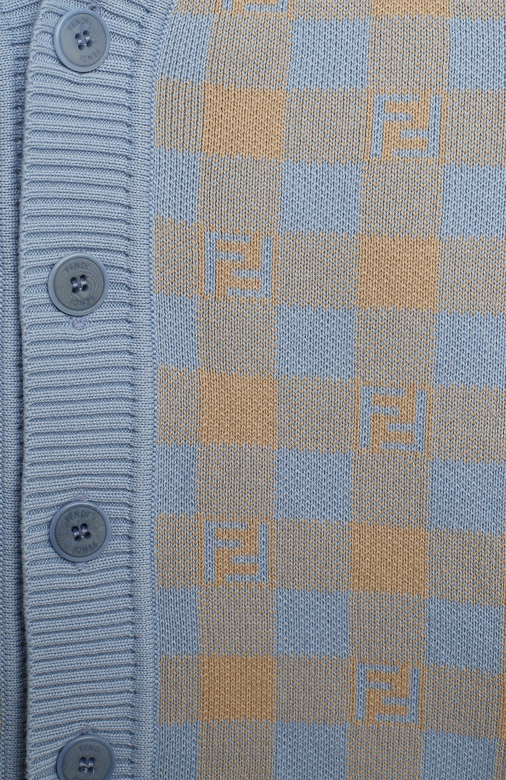 Хлопковый кардиган FENDI, арт. JMG070/A3TF/8A-12+, фото 3