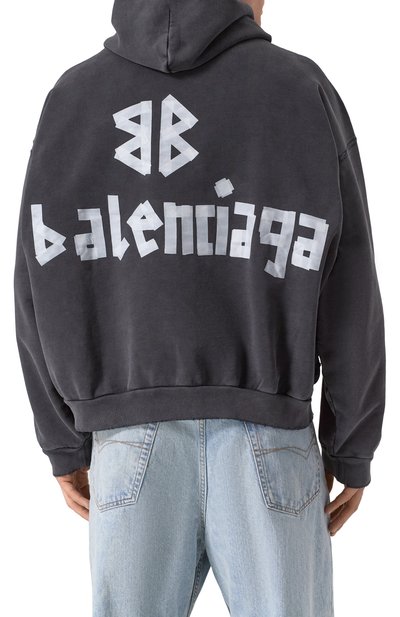 Хлопковое худи BALENCIAGA, арт. 744441/TRVK2, фото 4