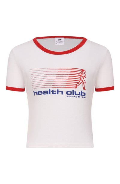 Женская хлопковая футболка SPORTY AND RICH, арт. T007371183WH17