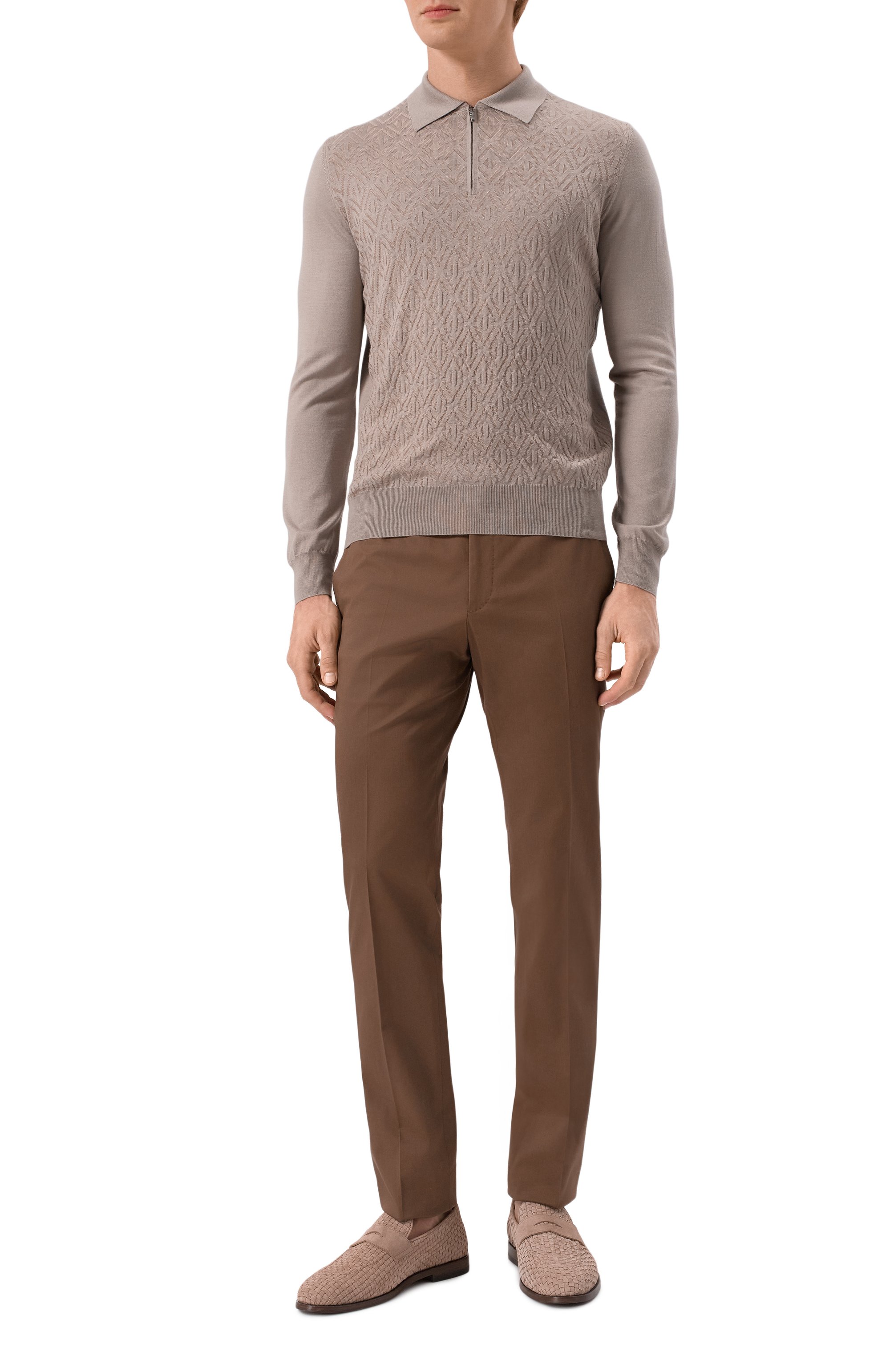 Поло из шерсти и шелка ZILLI, арт. KZP001M0230VRHB00, фото 2