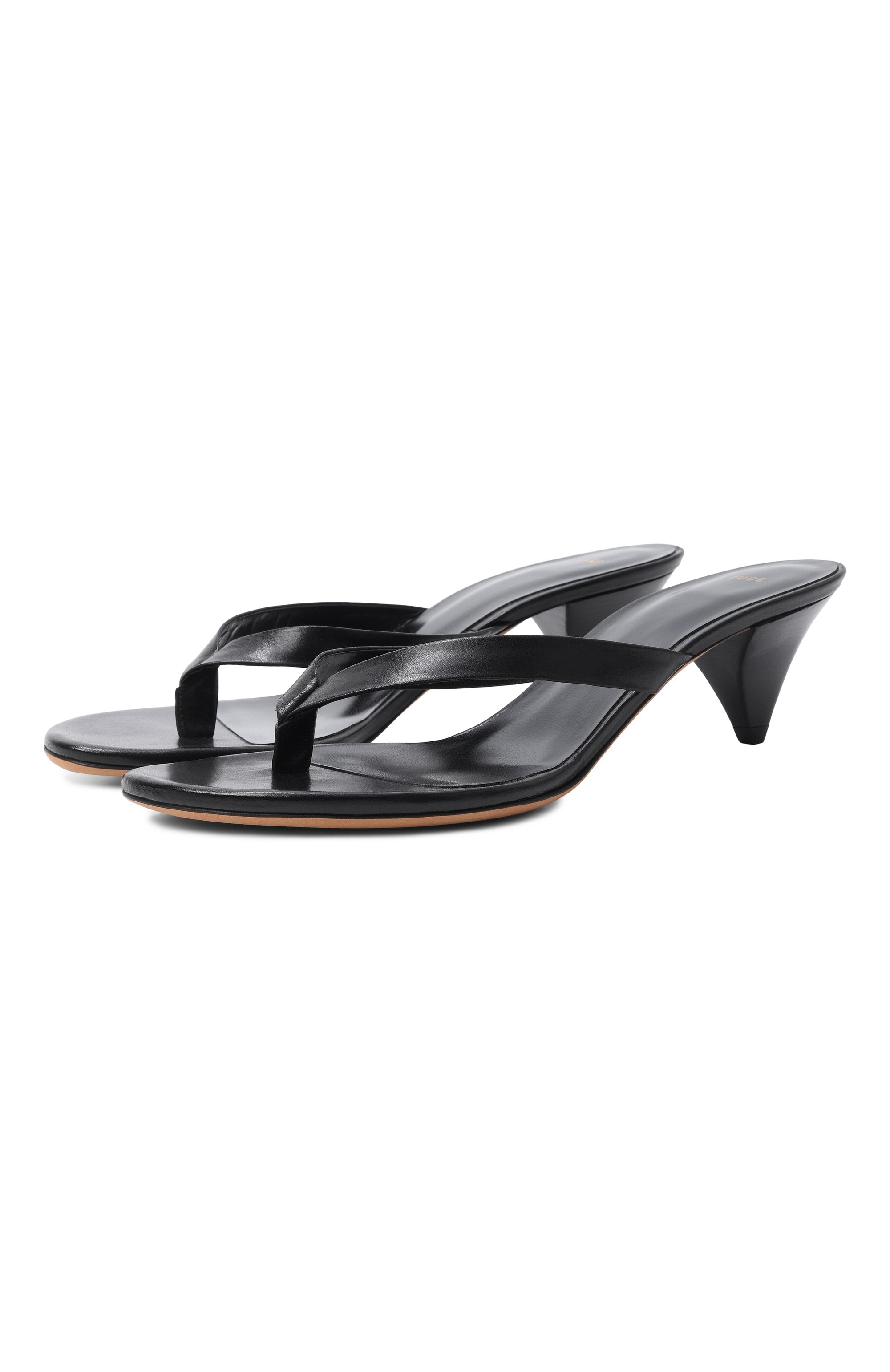 Кожаные мюли rooty 40 JUDE черного цвета по цене 56650 руб., арт. R00TY SANDAL/LEATHER, фото 1 Кожаные мюли rooty 40 JUDE, арт. R00TY SANDAL/LEATHER, фото 1