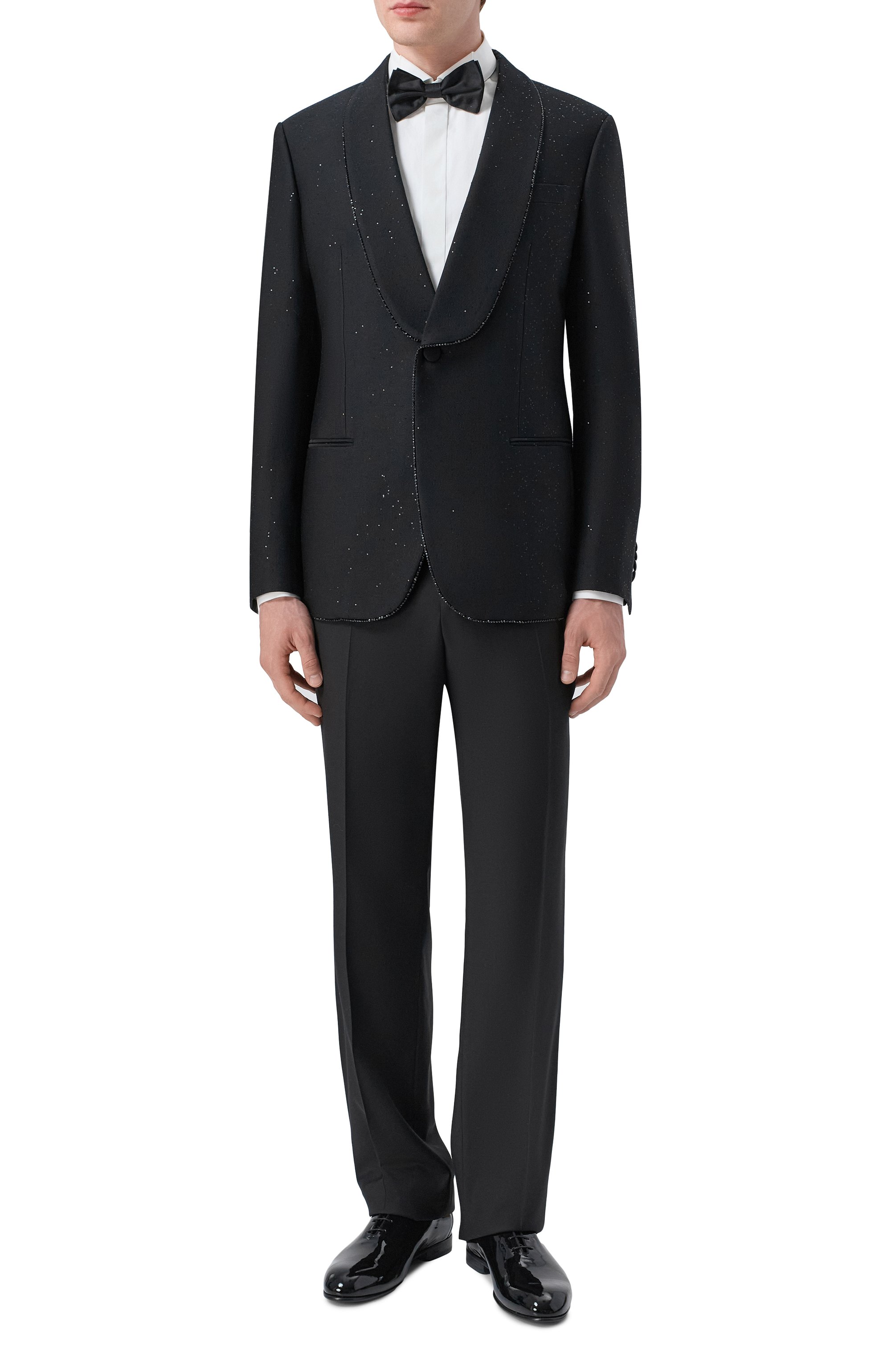 Шерстяной смокинг с отделкой стразами GIORGIO ARMANI, арт. GM003860/TE21373, фото 2