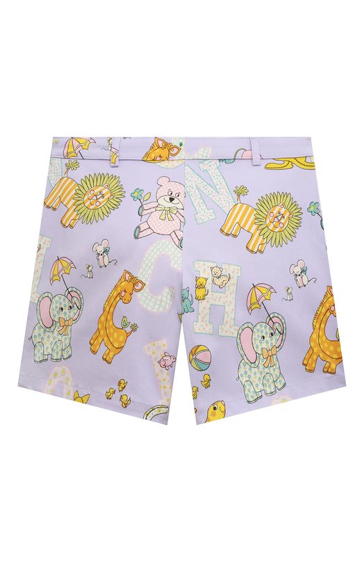 Хлопковые шорты Moschino Сиреневый, фото 2