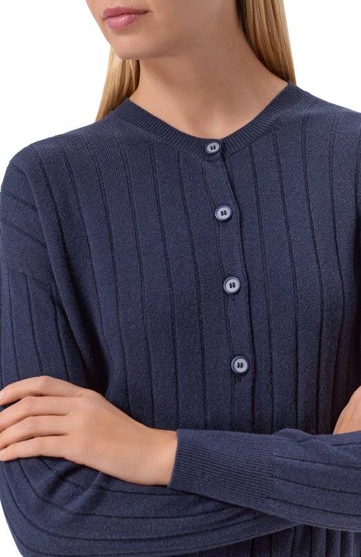 Кардиган из шерсти и вискозы Gran Sasso 54237/12832 Синий  54237/12832 Фото 5