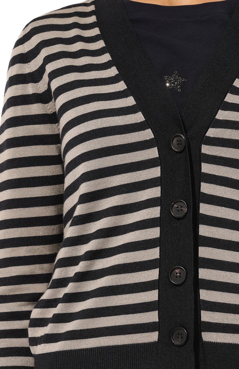 Кардиган из шерсти и шелка LORENA ANTONIAZZI, арт. A24112CM13C/2862, фото 5