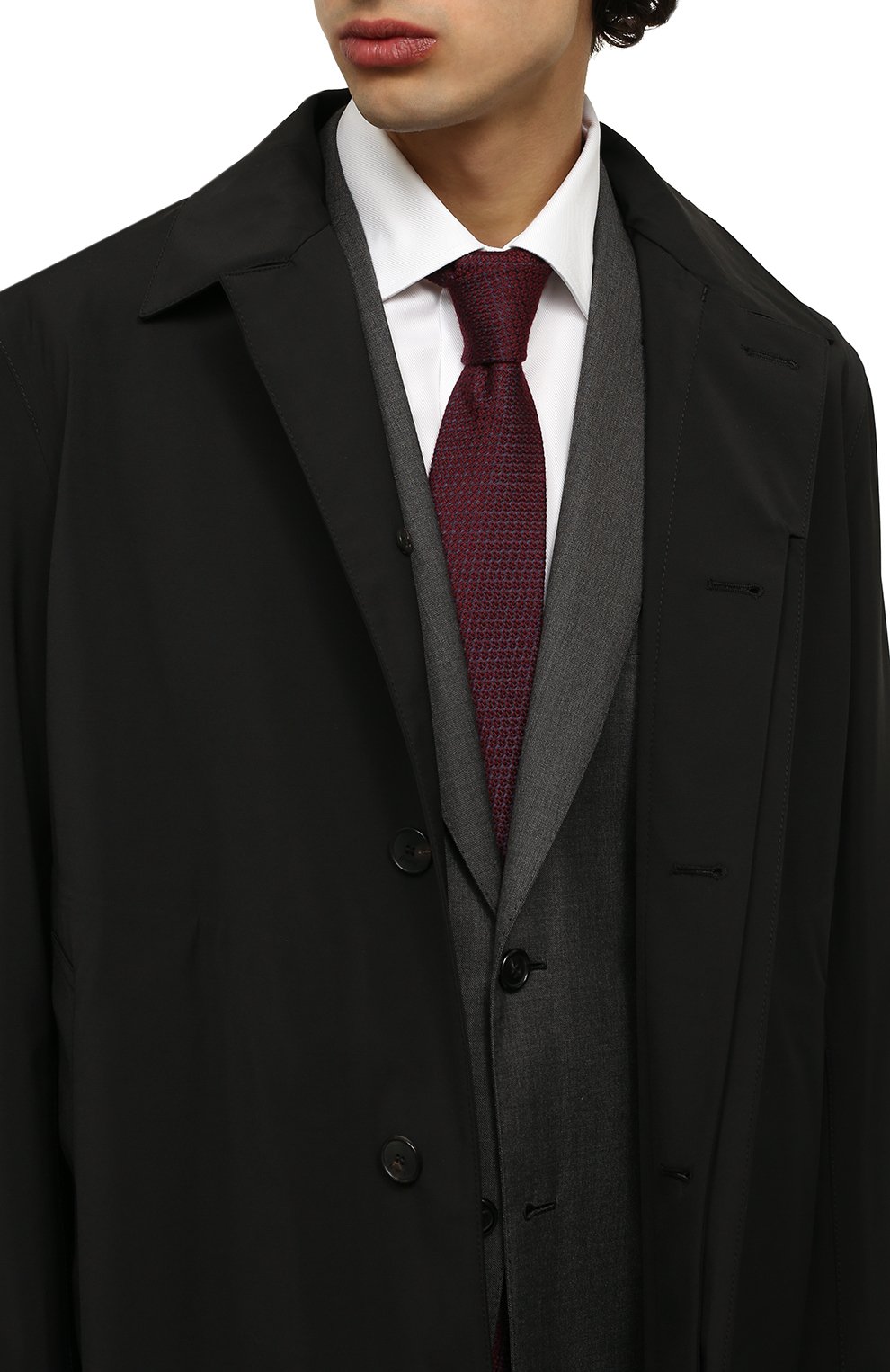 Галстук из шелка и кашемира STEFANO RICCI, арт. *CCX/18130, фото 2