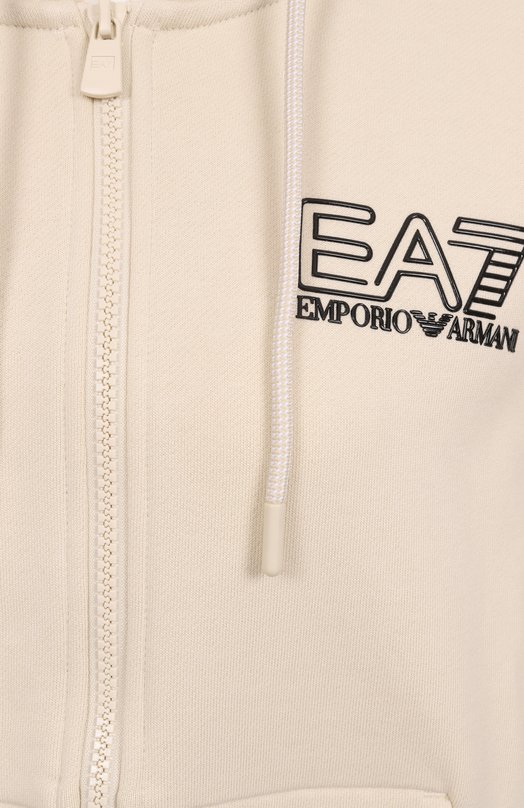 Хлопковый костюм EA7 7W000110/AF12473 Кремовый  7W000110/AF12473 Фото 6