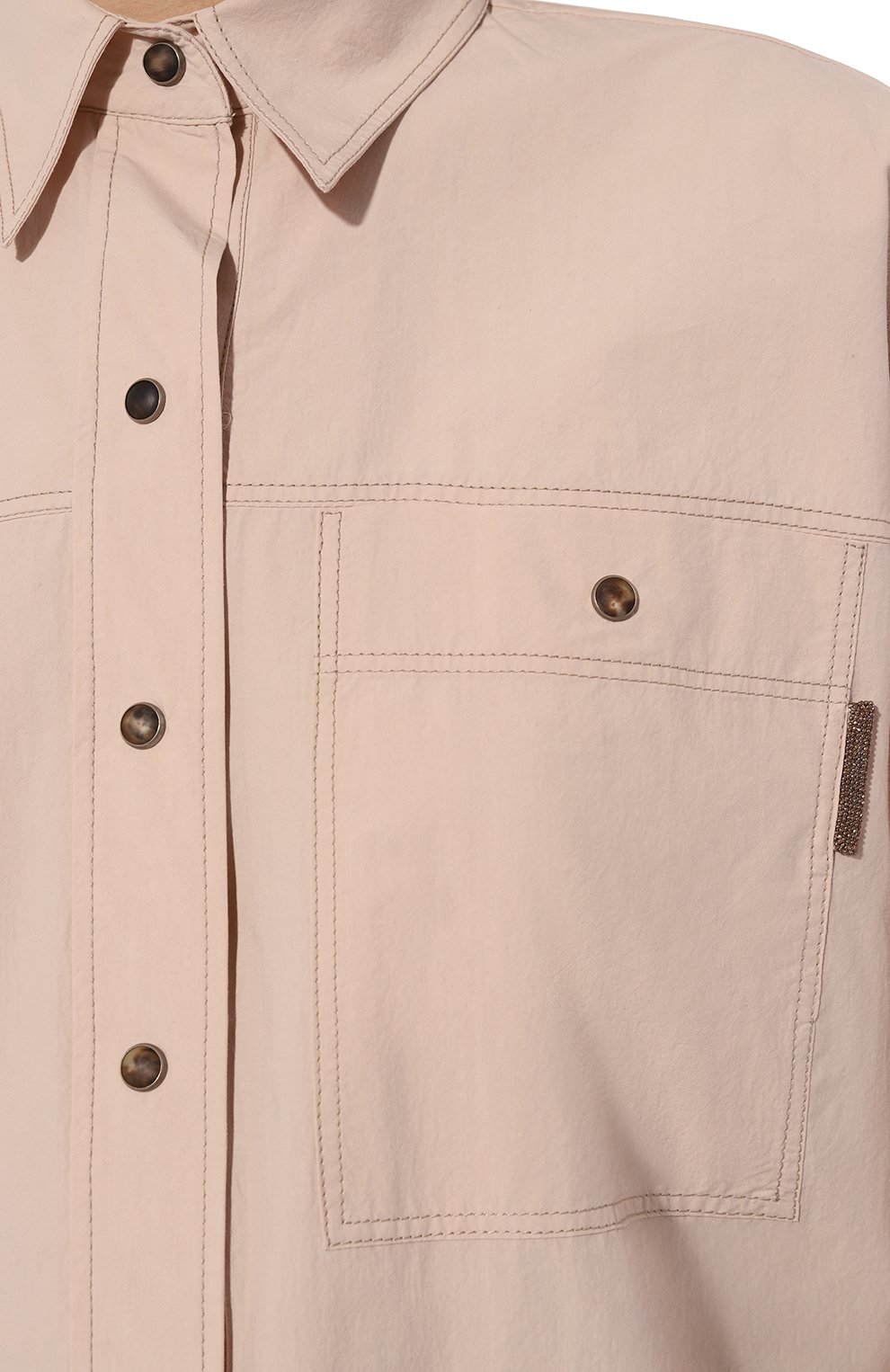 Хлопковая рубашка BRUNELLO CUCINELLI, арт. ML949B1348, фото 5