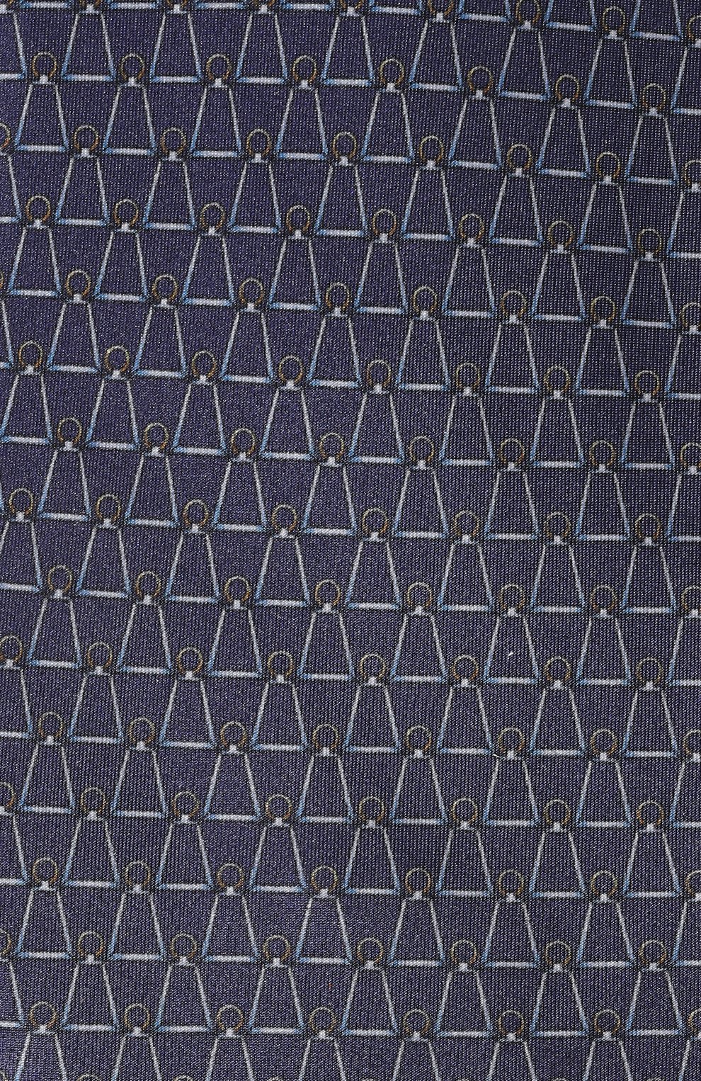 Шелковый галстук ZILLI темно-синего цвета по цене 28450 руб., арт. 55500, фото 4 Шелковый галстук ZILLI, арт. 55500, фото 4