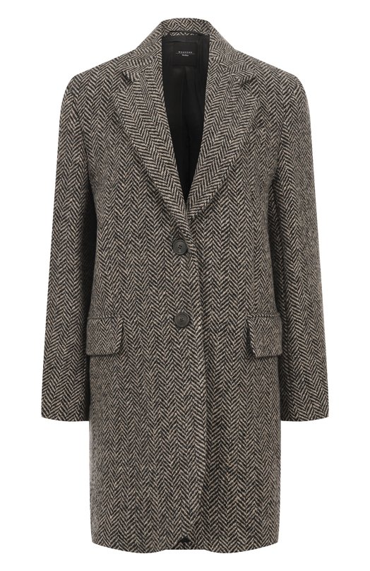 Шерстяное пальто Weekend Max Mara MAI0RCA Серый MAI0RCA