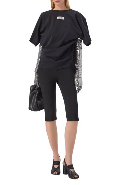 Кожаные туфли anatomic MM6 черного цвета по цене 69950 руб., арт. S59WP0213/P3628, фото 3 Кожаные туфли anatomic MM6, арт. S59WP0213/P3628, фото 3