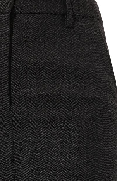 Шерстяная юбка с отделкой перьями BRUNELLO CUCINELLI, арт. MD595G3652, фото 5