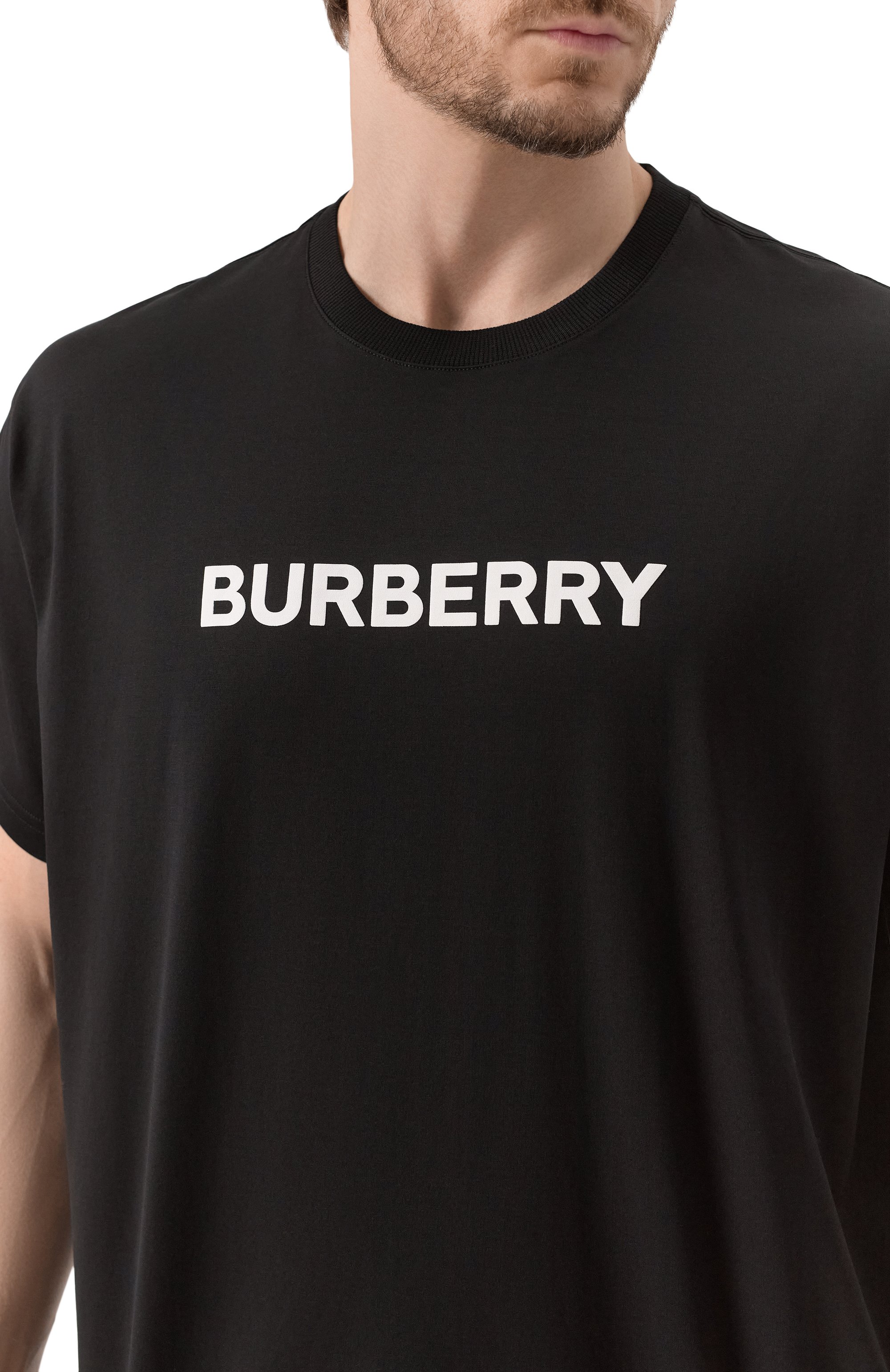 Хлопковая футболка BURBERRY, арт. 8084233, фото 5