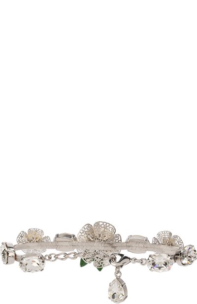 Браслет с декором в виде цветов и кристаллами swarovski DOLCE & GABBANA, арт. WBK6R4/W1111, фото 2