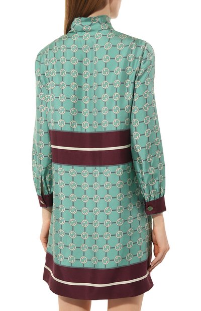 Шелковое платье GUCCI, арт. 633275 ZAFP9, фото 4