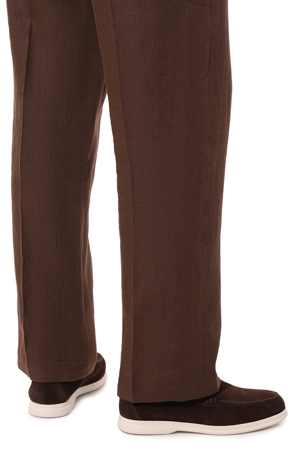 Замшевые лоферы DOUCAL'S темно-коричневого цвета по цене 41750 руб., арт. DU3267ARTHUY106I, фото 3 Замшевые лоферы DOUCAL'S, арт. DU3267ARTHUY106I, фото 3